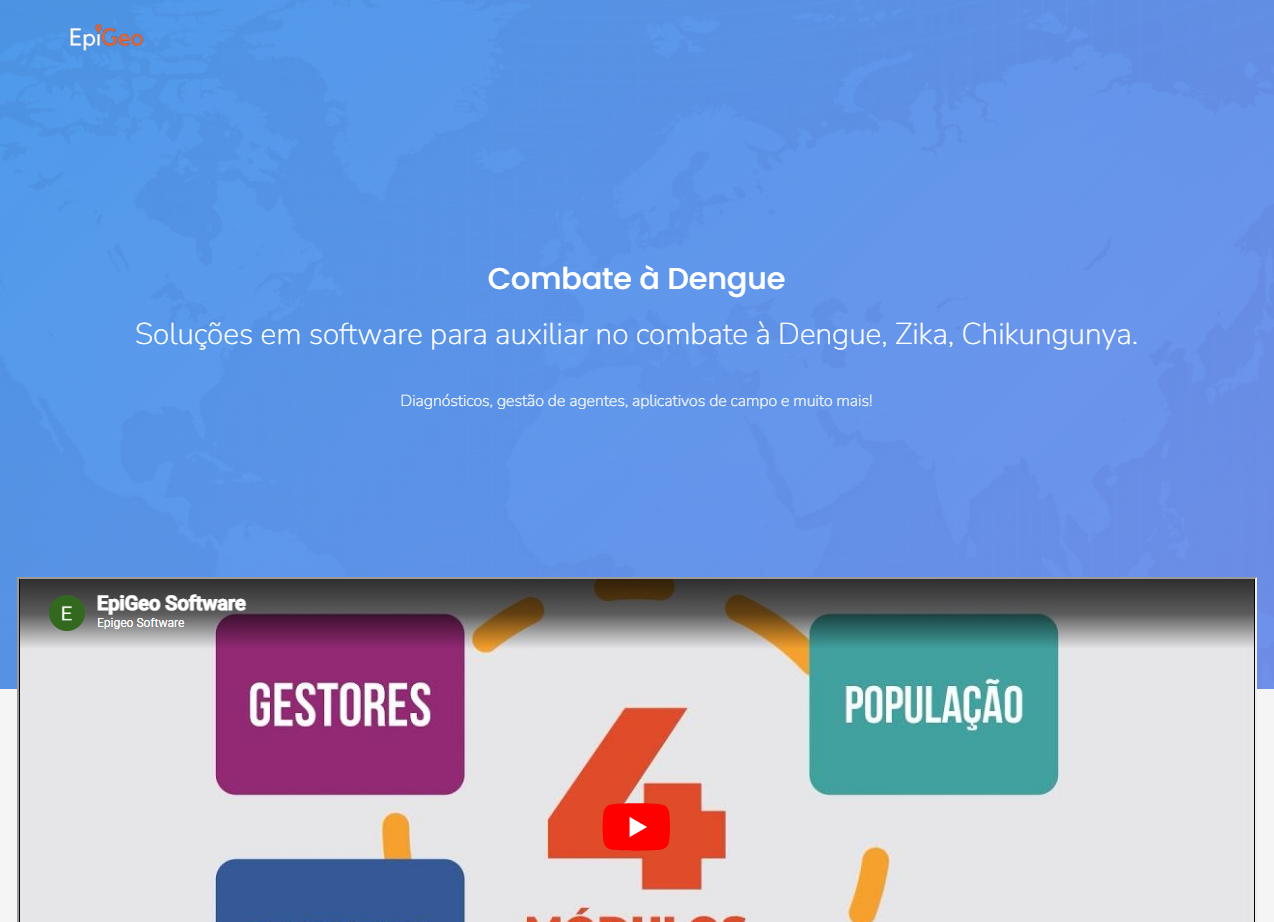 Interface do software EpiGeo