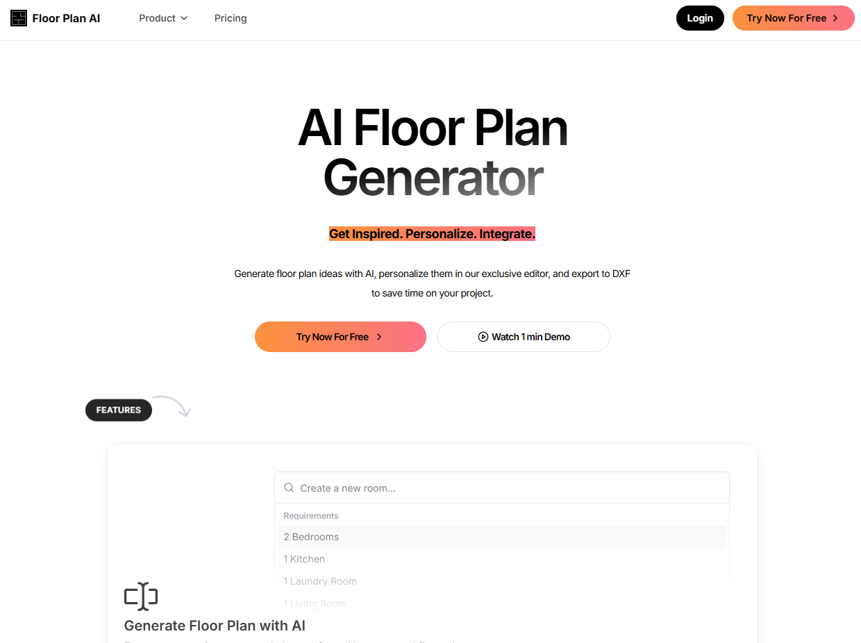 Interface do software FloorPlan-AI