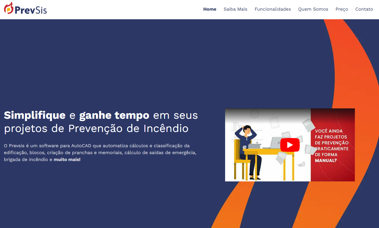 Interface do software Prevsis